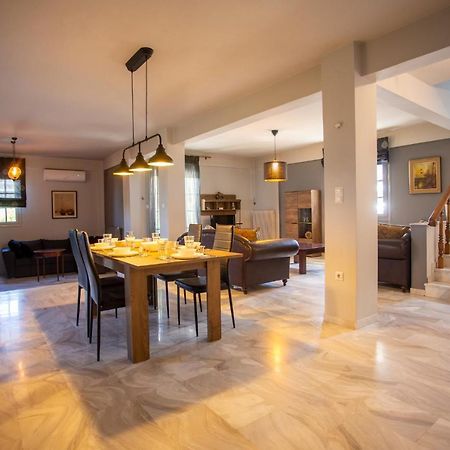 Τraditional Fully Detached Villa On A Luxurious Hillock Of Thessaloniki With Its Own Garden Also For Family & Wedding Gatherings For 10 To 25 People Only 15 Minutes From Airport 外观 照片