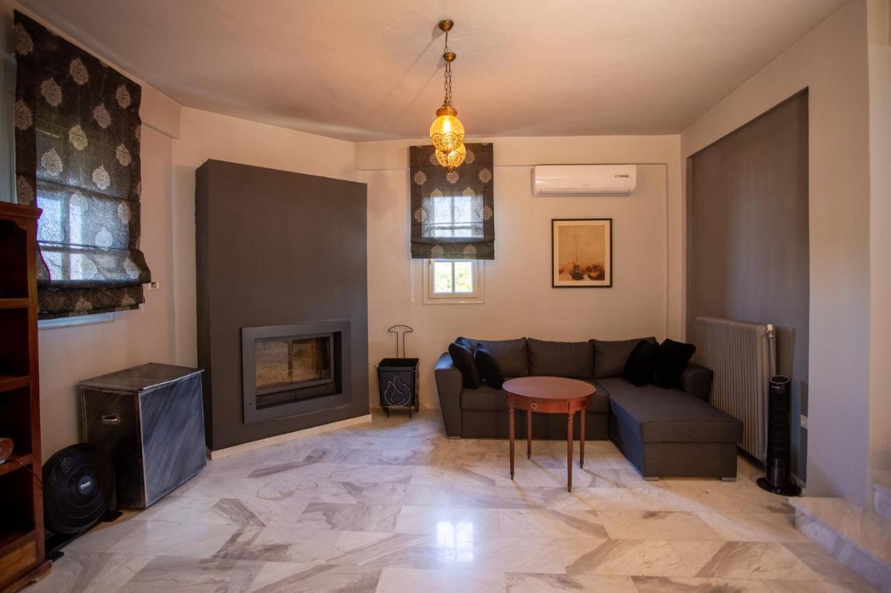 Τraditional Fully Detached Villa On A Luxurious Hillock Of Thessaloniki With Its Own Garden Also For Family & Wedding Gatherings For 10 To 25 People Only 15 Minutes From Airport 外观 照片