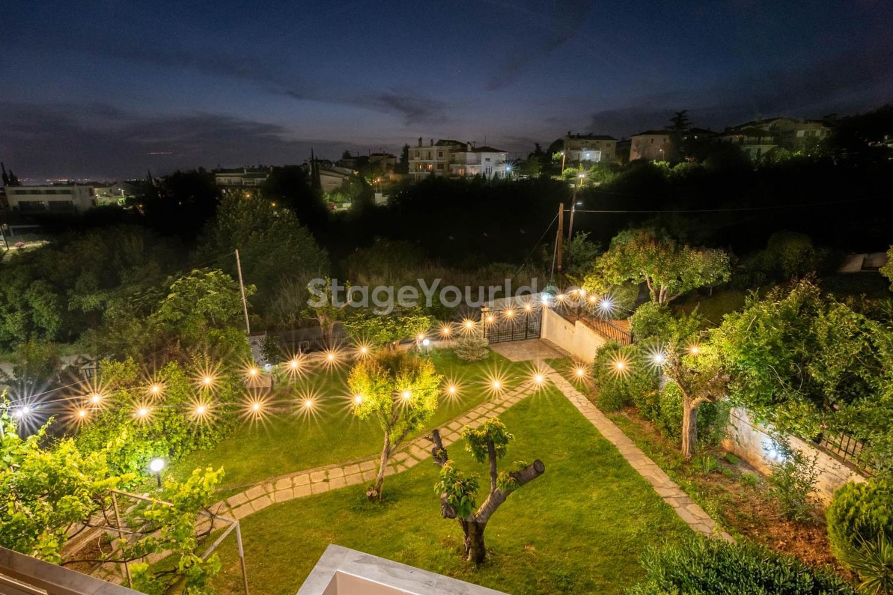 Τraditional Fully Detached Villa On A Luxurious Hillock Of Thessaloniki With Its Own Garden Also For Family & Wedding Gatherings For 10 To 25 People Only 15 Minutes From Airport 外观 照片